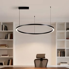 Brilagi - Lampada LED dimmerabile a sospensione su cavo PORTOFINO LED/60W/230V Ø 80 cm nero +telecomando