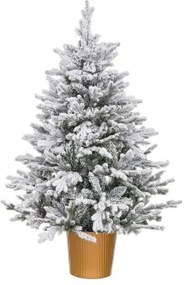 Albero di Natale Dorato Polietilene Nevoso 82 x 82 x 120 cm