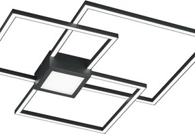 Plafoniera LED Hydra nero IP20 bianco caldo, 4000 lumen TRIO LIGHTING INTER