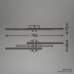 Brilo - Plafoniera LED TINKA LED/21W/230V 3000K nera