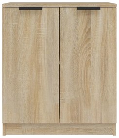 Credenza rovere sonoma 60x30x70 cm in legno multistrato