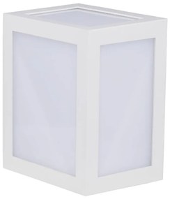 Lanterna LED Muro 12W Quadrata IP65 4000K Bianca V-TAC