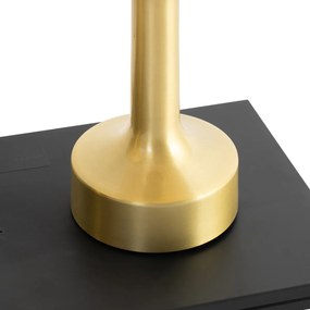 Set di 2 lampade da tavolo oro con beige RGBW ricaricabili - Elise