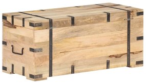 Baule 90x40x40 cm in legno massello di mango