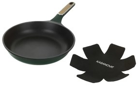 Padella antiaderente 28 cm verde con salvapadella