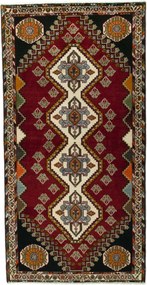 Shiraz Tappeto 200 x 100 Rosso (Iran) Annodato A Mano