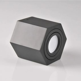 Luce Spot HEXAGON 1xGU10/10W/230V nero