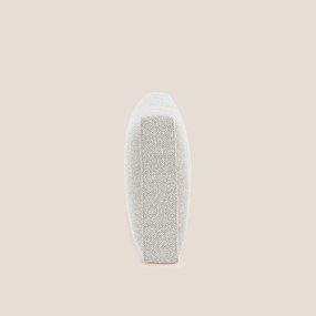 Nettuno cuscino schienale realizzato in tessuto bouclè impermeabile T07 bianco