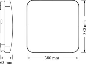 Osram - Plafoniera a LED CEILING SQUARE LED/36W/230V 4000K 38x38 cm bianco