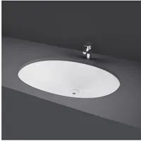 Lavabo Sottopiano Ovale 57L x 42P cm Bianco Modello Rosa Rak Ceramiche