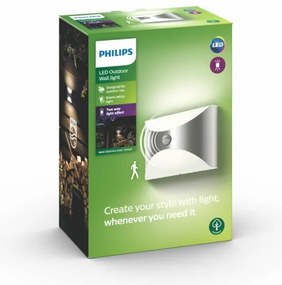 Philips 17299/47/16 - Lampada da esterno con sensore HERB 1xLED/6W/230V IP44