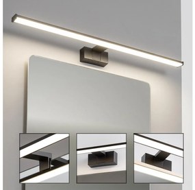 Brilagi - VESTRA Specchio da bagno con luce LED/15W/230V 80 cm IP44 Nero