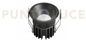 Incasso led quark nero cob 8w 830lm cct 3000k / 4000k / 6500k 6,5x5...