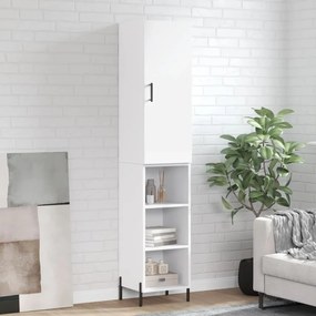 Credenza Bianca 34,5x34x180 Cm İn Legno Multistrato /