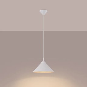 Sollux SL.1325 - Lampadario a sospensione con filo ZUMA 1xE27/15W/230V diametro 30 cm bianco