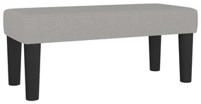 Panca grigio chiaro 70x30x30 cm in tessuto