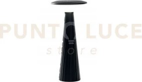 Lampada da tavolo led brio nera led 2,5w 200lm 3000k ip44 13x28,5cm...