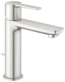Rubinetto per lavabo a canna media Lineare cromo spazzolato lucido GROHE