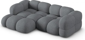 Divano angolare grigio (con penisola a sinistra/con chaise lounge) Loretto – Cosmopolitan Design