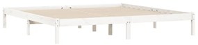 Giroletto bianco 200x200 cm in legno massello di pino