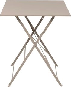 Set Bistrot Pieghevole In Acciaio Tavolo 60x60 Con 2 Sedie Donald Tortora