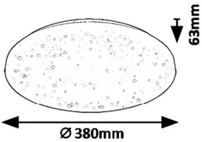 Rabalux 5436 - Plafoniera LED ROB LED/32W/230V