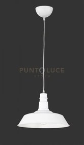 Will sospensione pagoda metallo bianco d. 36cm 1 luce attacco e27