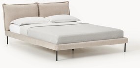 Letto imbottito in teddy bouclé Amelia