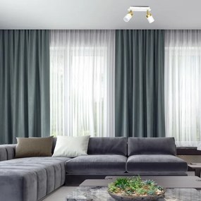 Faretto JOKER 2xGU10/25W/230V bianco/oro