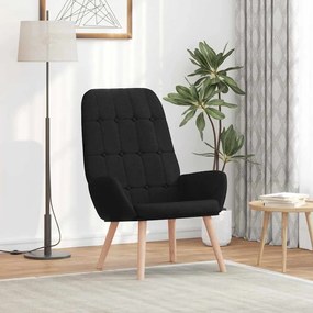 Sedia Relax Nera İn Tessuto /