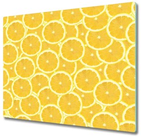 Tagliere in vetro temperato Fette di limone 60x52 cm