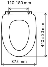 FERRO - Sedile WC in MDF con finitura bambù
