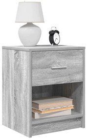 Comodino Con Cassetto Grigio Sonoma 40x34x50 Cm /