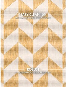 Passatoia da interno ed esterno giallo ocra/color crema 80x200 cm Haringey Terrick – Ted Baker