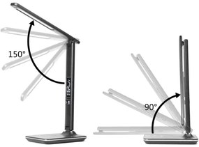 Brilagi - Lampada LED dimmerabile con ricarica wireless REGINA LED/8,5W/230V nero