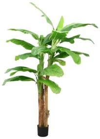 Albero di Banane Artificiale con Vaso 300 cm Verde