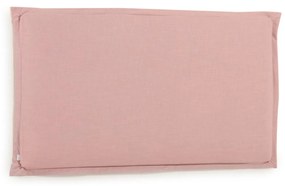 Kave Home - Testiera sfoderabile Tanit in lino rosa per letto da 200 cm