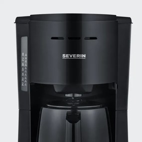 Severin KA 9306 - Macchina da caffè con caraffa termica 1 l 1000 W/230 V, nera