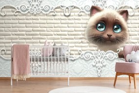 Carta da parati – Gattino carino