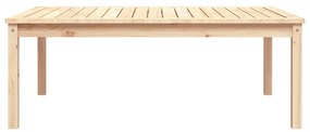 Tavolo da giardino 121x82,5x45 cm in legno massello di pino