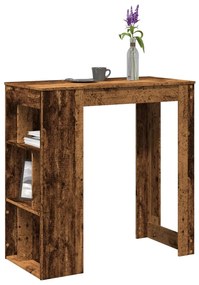 Tavolo Bar Con Rastrelliera Antico 102x50x103,5 Cm Multistrato /