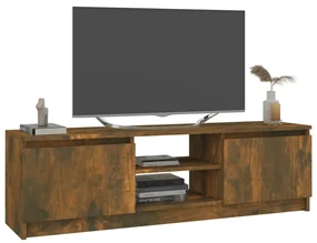 Mobile tv rovere fumo 120x30x35,5 cm in legno multistrato