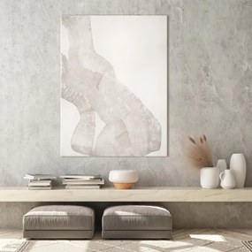 Quadro dipinto a mano 90x120 cm White Sculpture - Malerifabrikken