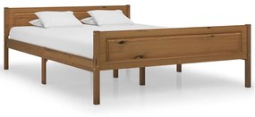 Giroletto İn Legno Massello Di Pino Marrone Ambrato 160x200 Cm /