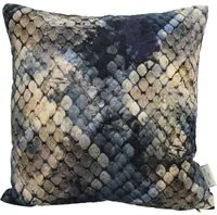 Cuscino 45x45 cm in velluto effetto serpente