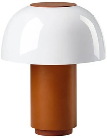 Lampada da tavolo dimmerabile a LED in alluminio arancione (altezza 22 cm) Harvest - Zone