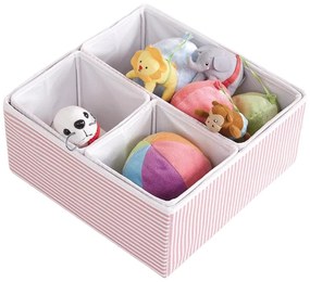 Organizer per cassetti in tessuto in set da 4 - Mioli Decor