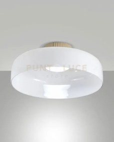 Lunar plafoniera  bianca 1 luce a led cct 2700k - 3000k - 4000k- 26...