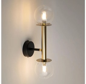 Applique DAISY 2xG9/12W/230V oro/nero/limpido