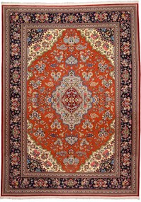 Ghom Tappeto persiano 340x250 Rosa (Iran) Annodato A Mano